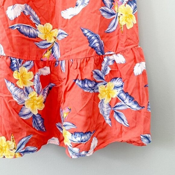 NEW Old Navy bold floral‎ sleeveless ruffle flare twirl summer dress - Small - Picture 3 of 7